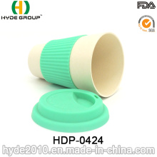 Taza de fibra de bambú de alta resistencia respetuosa del medio ambiente (HDP-0424)